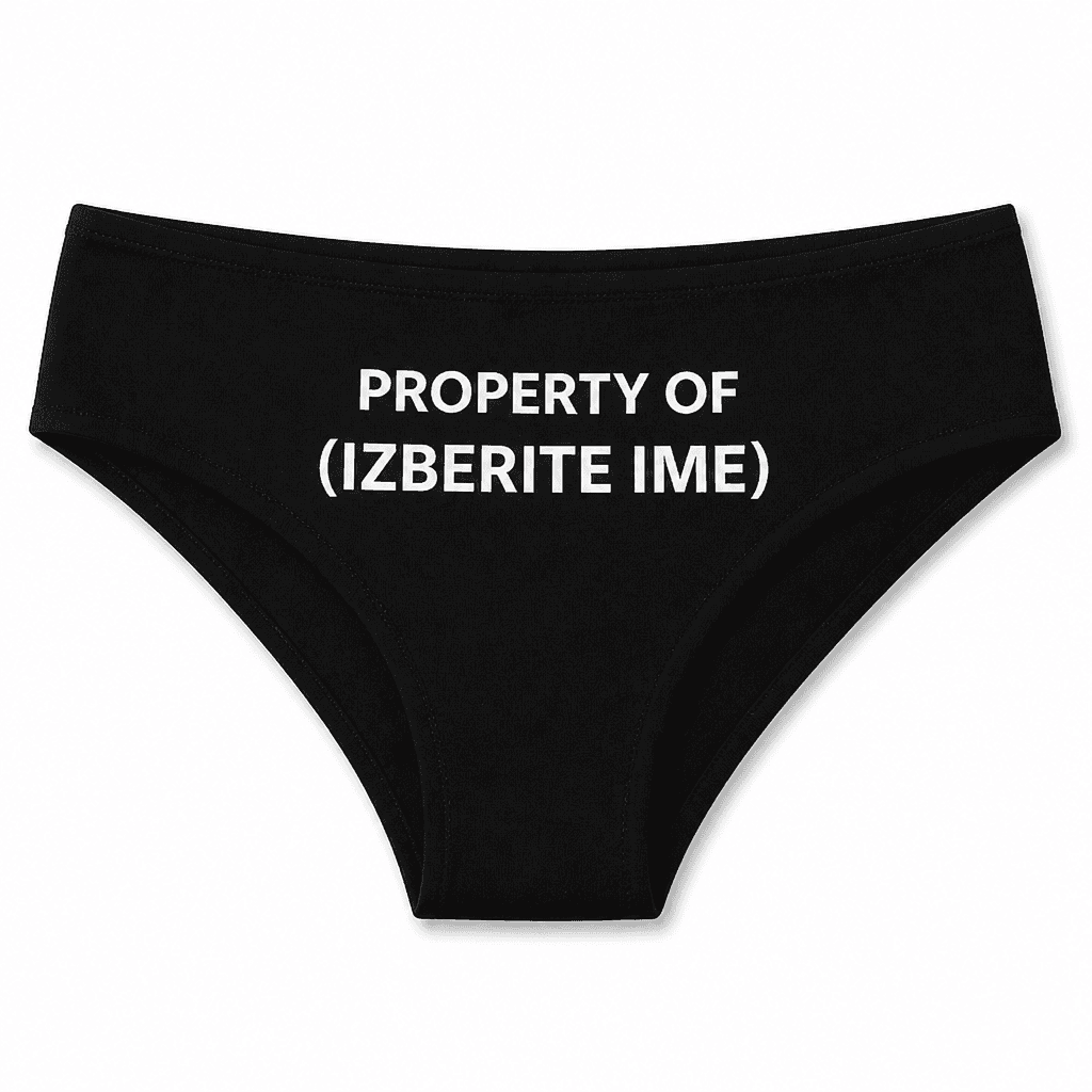 Smešno spodnje perilo PROPERTY OF (IZBERITE IME)