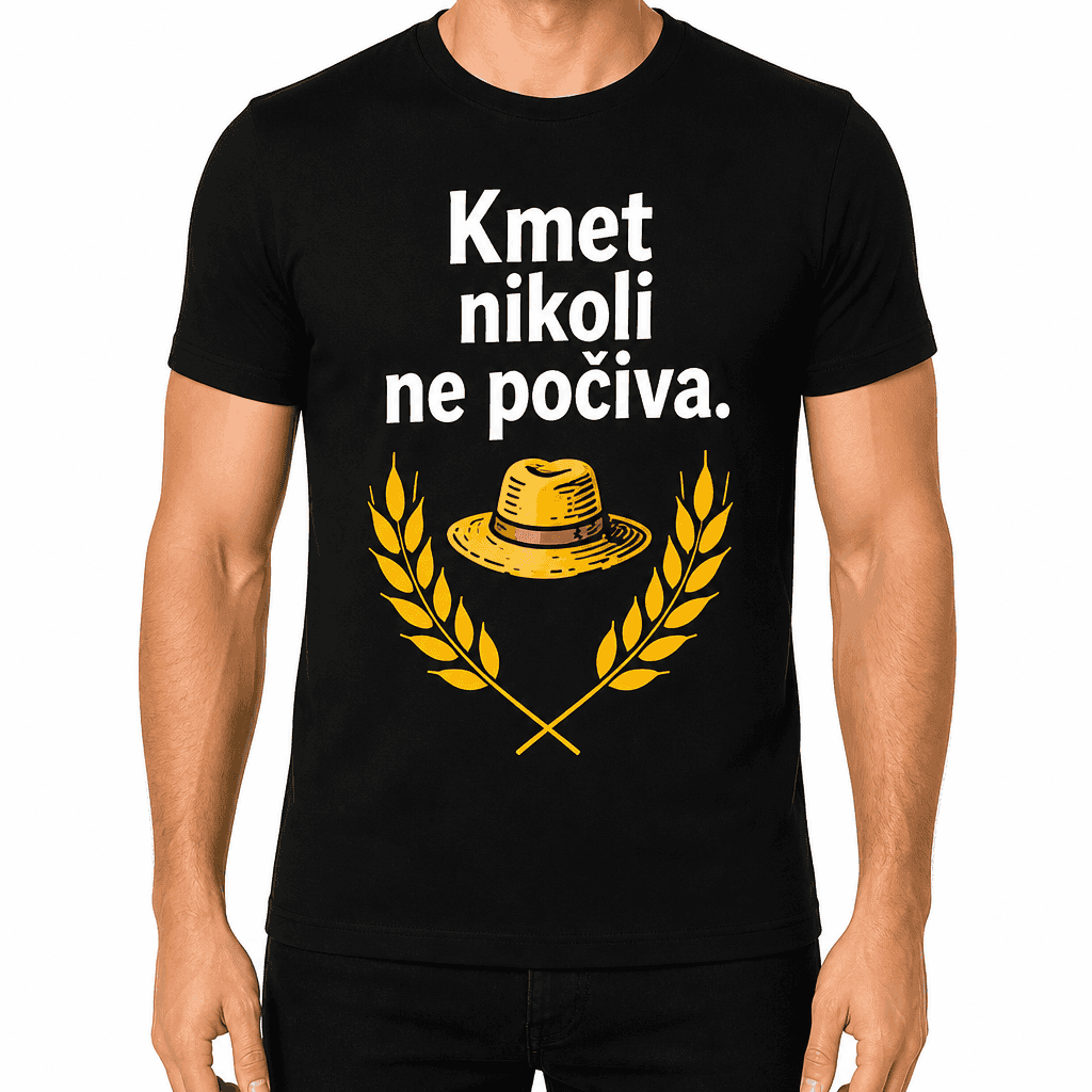 Majica za kmeta – Kmet nikoli ne počiva.