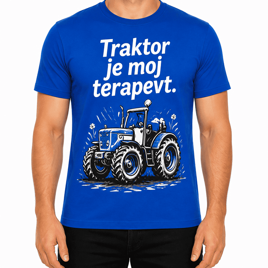 Majica za kmeta – Traktor je moj terapevt.