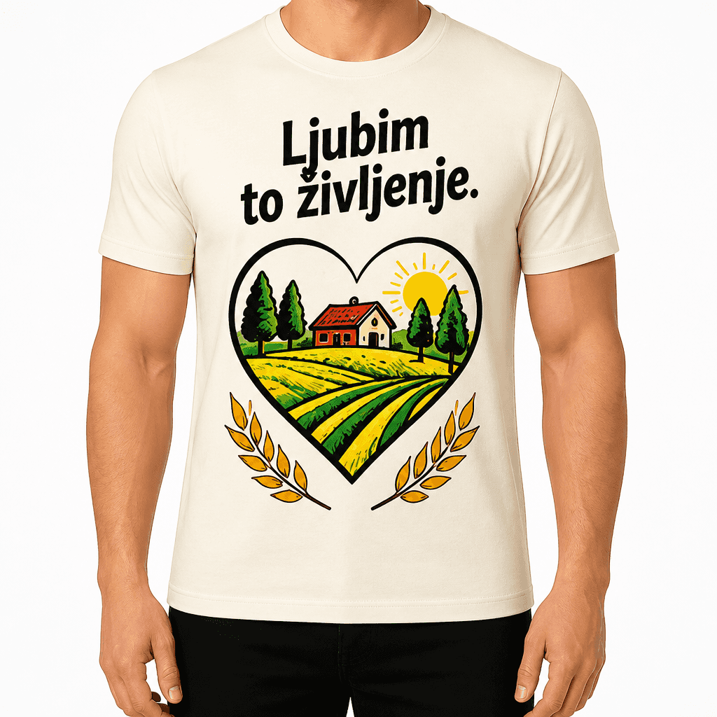 Majica za kmeta – Ljubim to življenje.