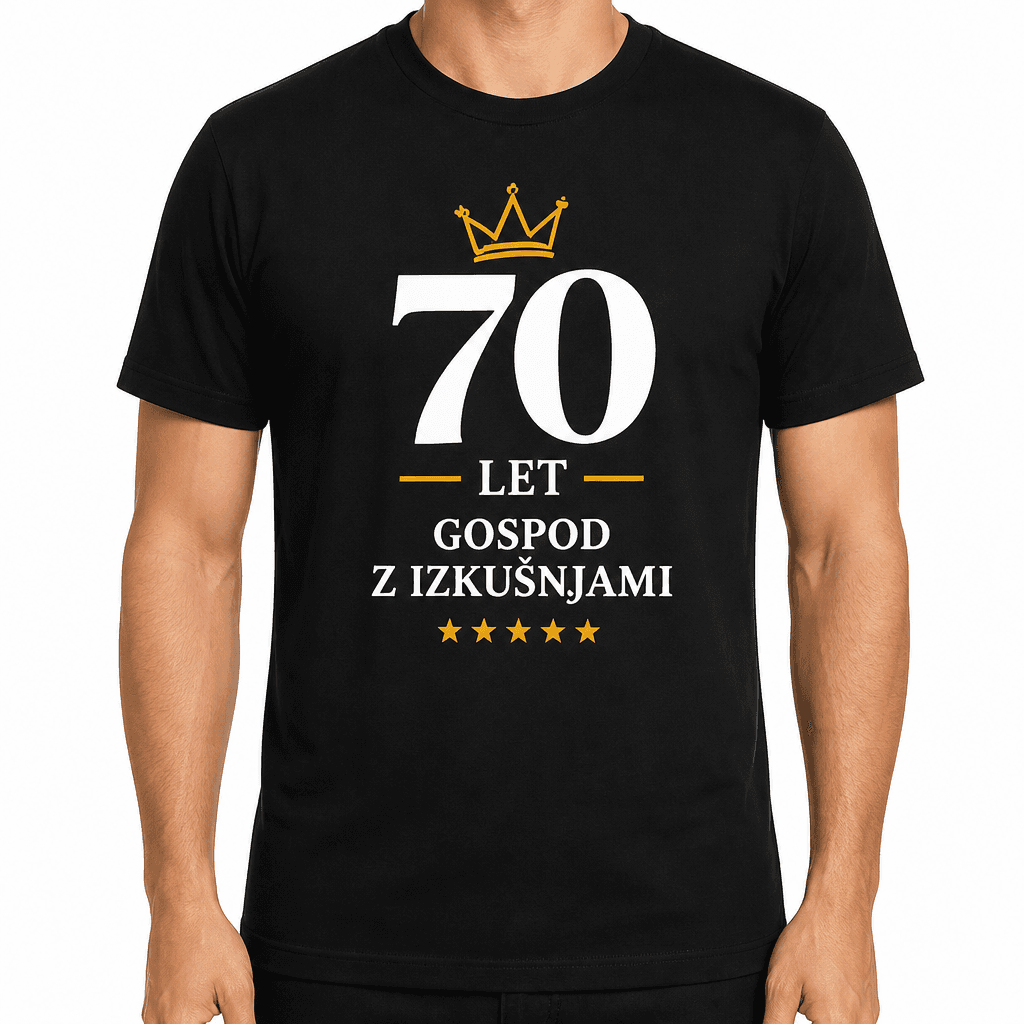 Majica za 70 let – 70 let gospod z izkušnjami