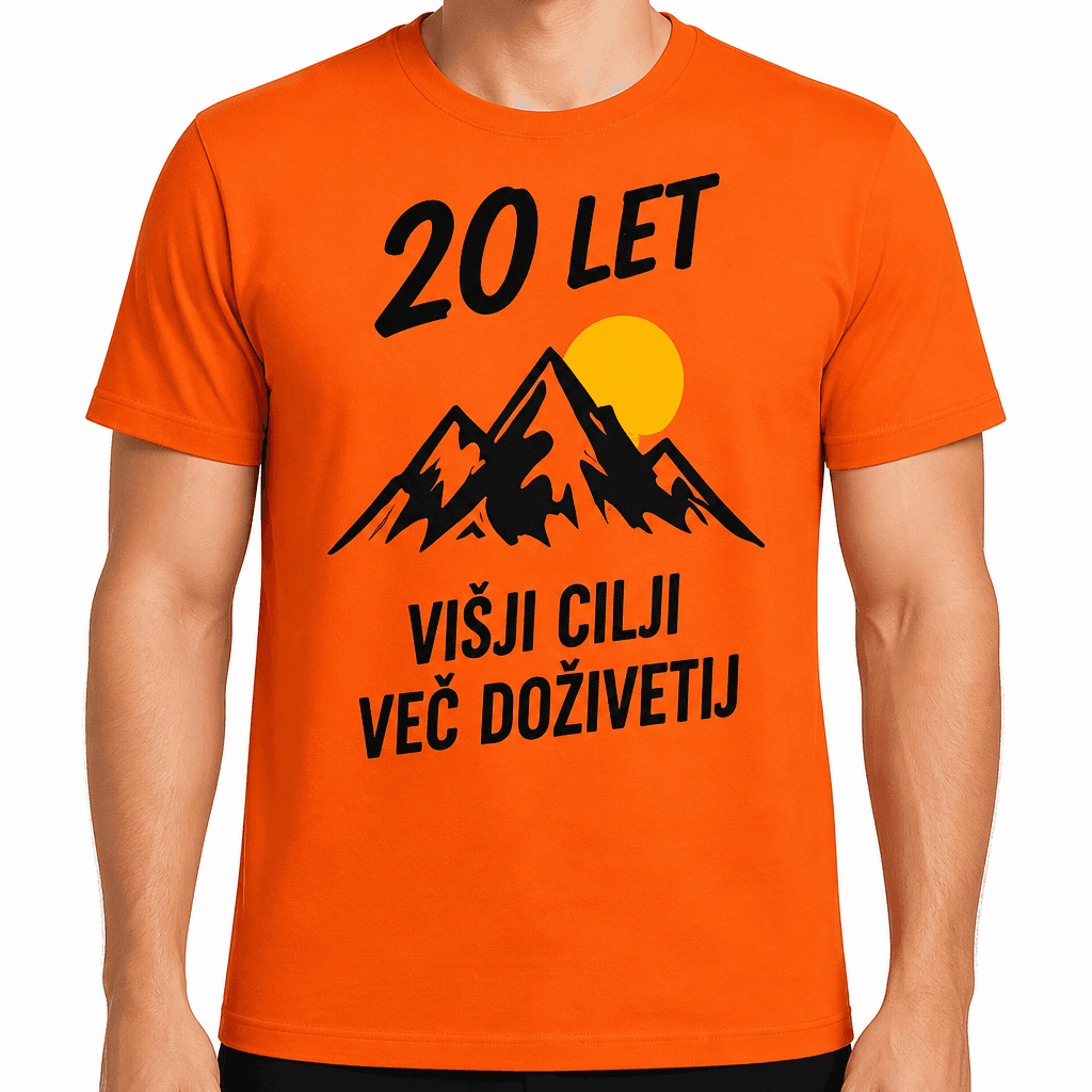 Majica za 20 let – 20 let višji cilji več doživetij