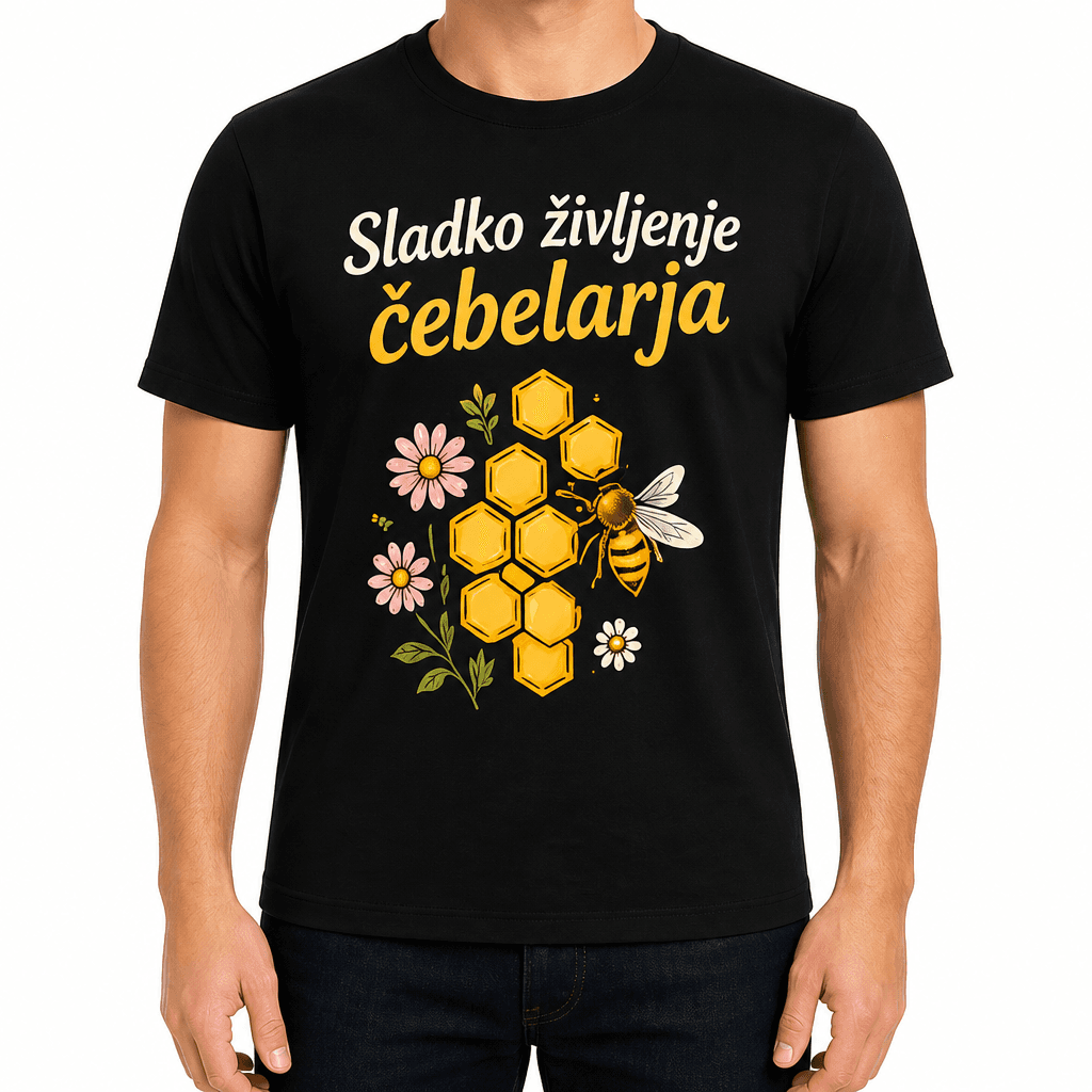 Majica za čebelarja – Sladko življenje čebelarja