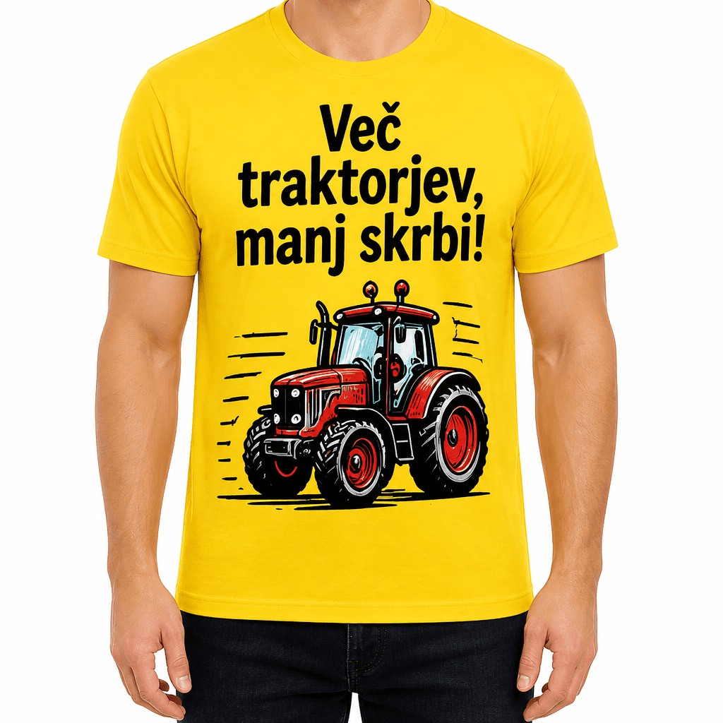 Majica za kmeta – Več traktorjev, manj skrbi!