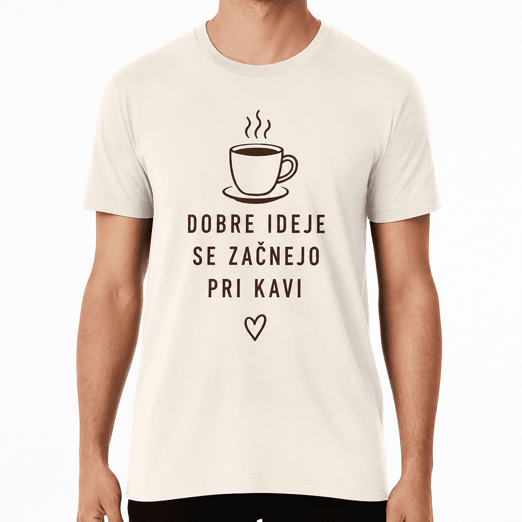 Majica za sodelavca – DOBRE IDEJE SE ZAČNEJO PRI KAVI