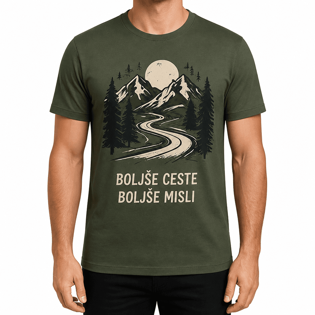 Majica za motorista – BOLJŠE CESTE BOLJŠE MISLI