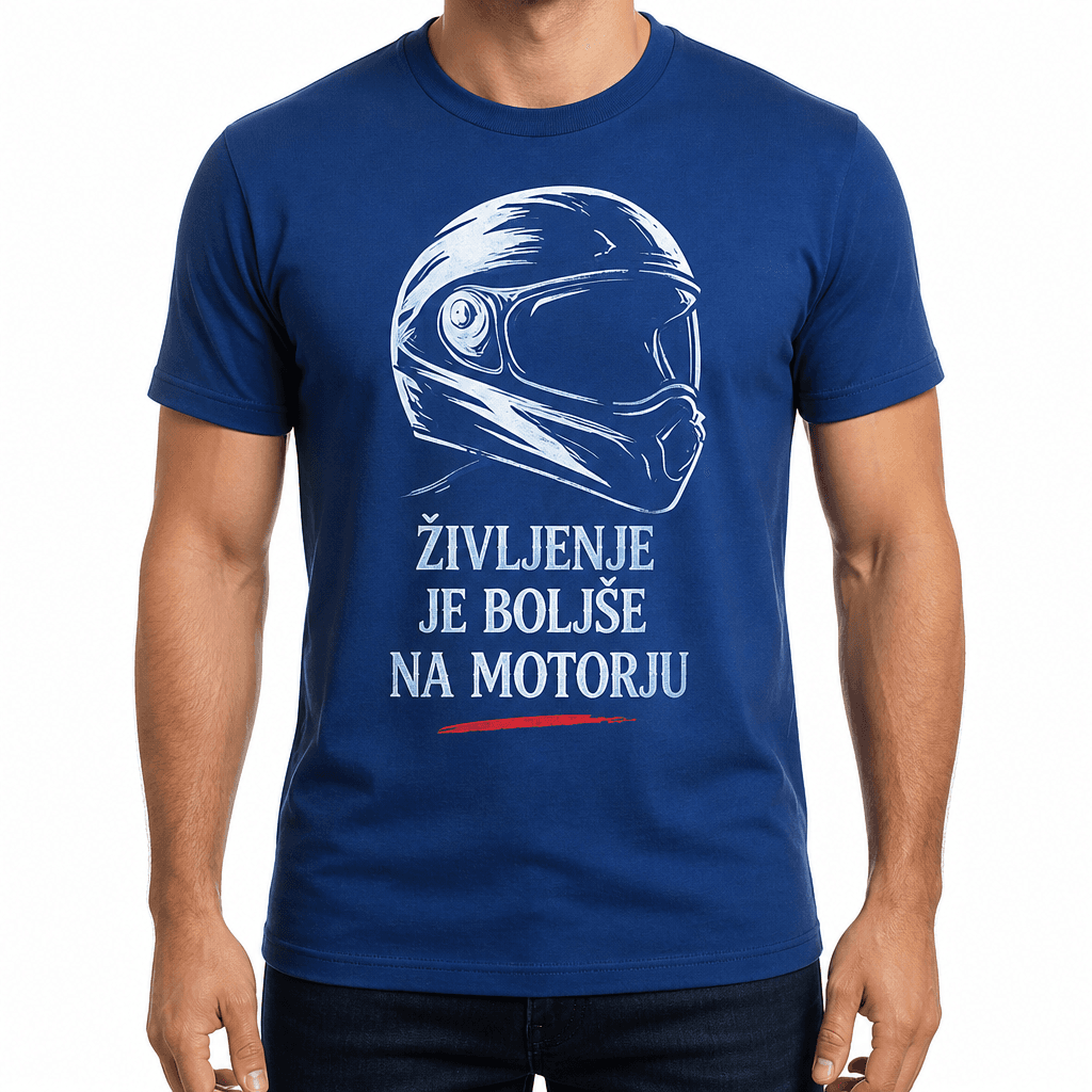 Majica za motorista – ŽIVLJENJE JE BOLJŠE NA MOTORJU