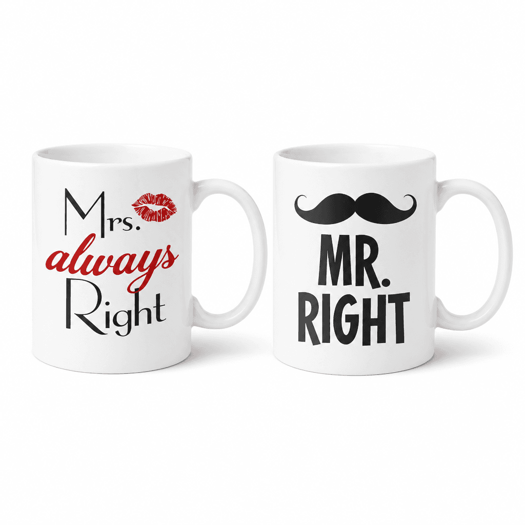 Skodelici Mr & Mrs Right