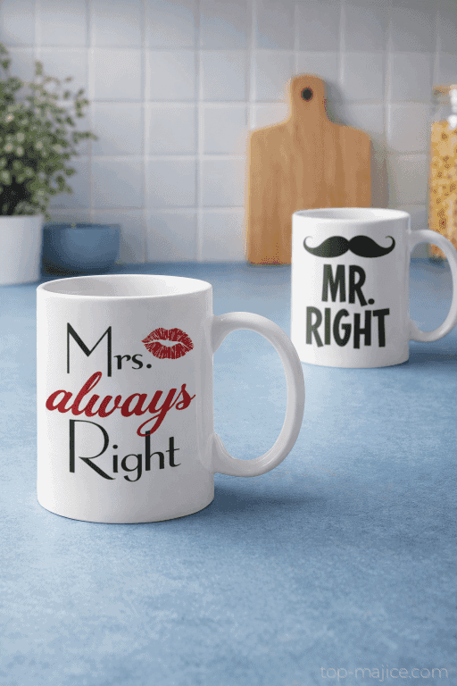 Skodelici Mr & Mrs Right