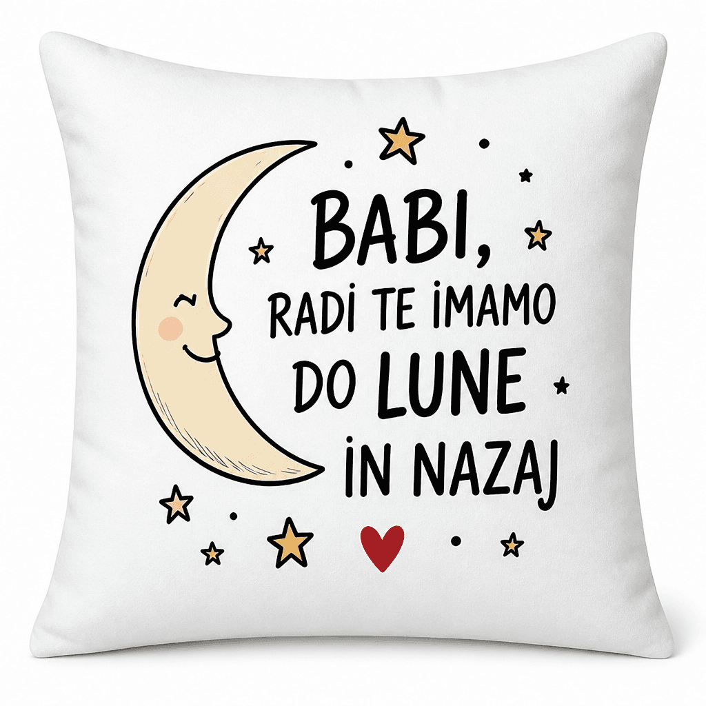 Blazina za babico – Babi, radi te imamo do lune in nazaj