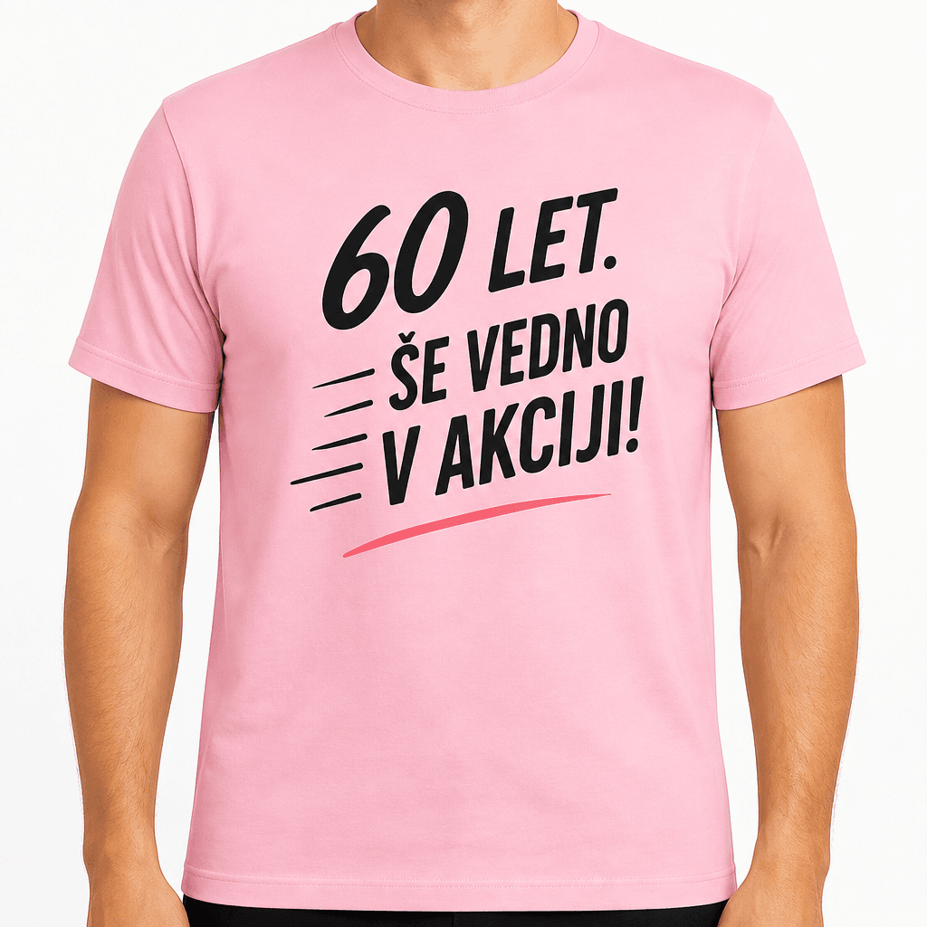 Majica za 60 let – 60 let. Še vedno v akciji!
