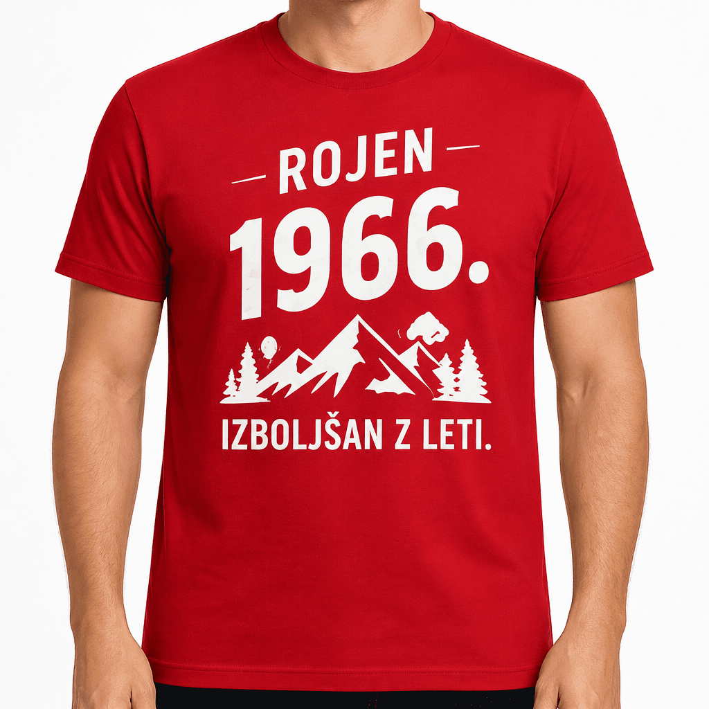 Majica za 60 let – Rojen 1966. Izboljšan z leti.