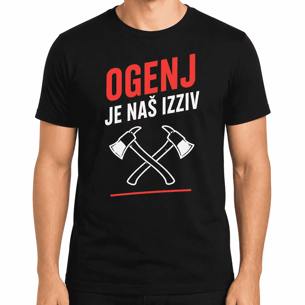 Majica za gasilca – Ogenj je naš izziv