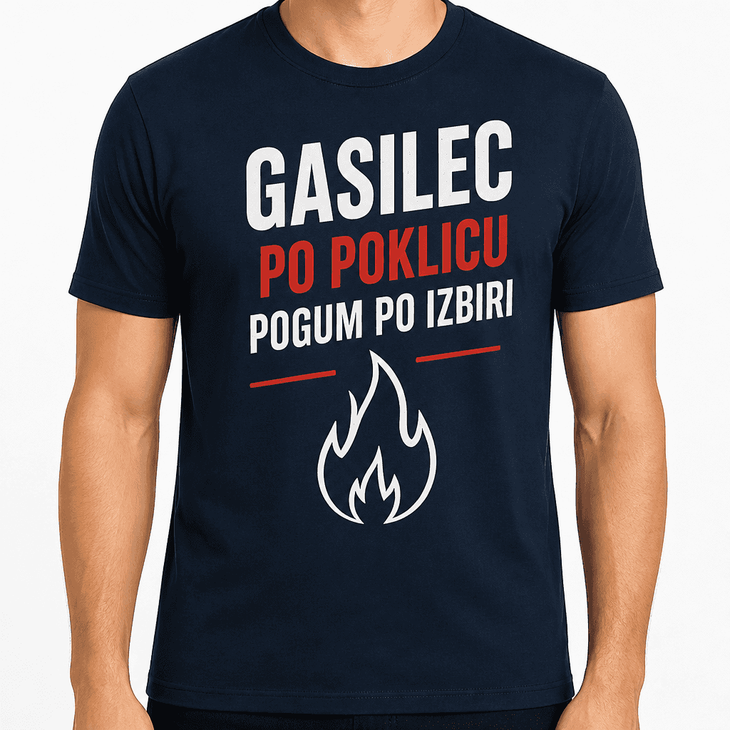 Majica za gasilca – Gasilec po poklicu pogum po izbiri