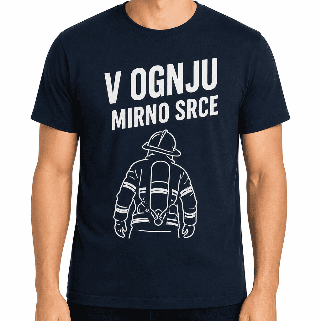 Majica za gasilca – V ognju mirno srce