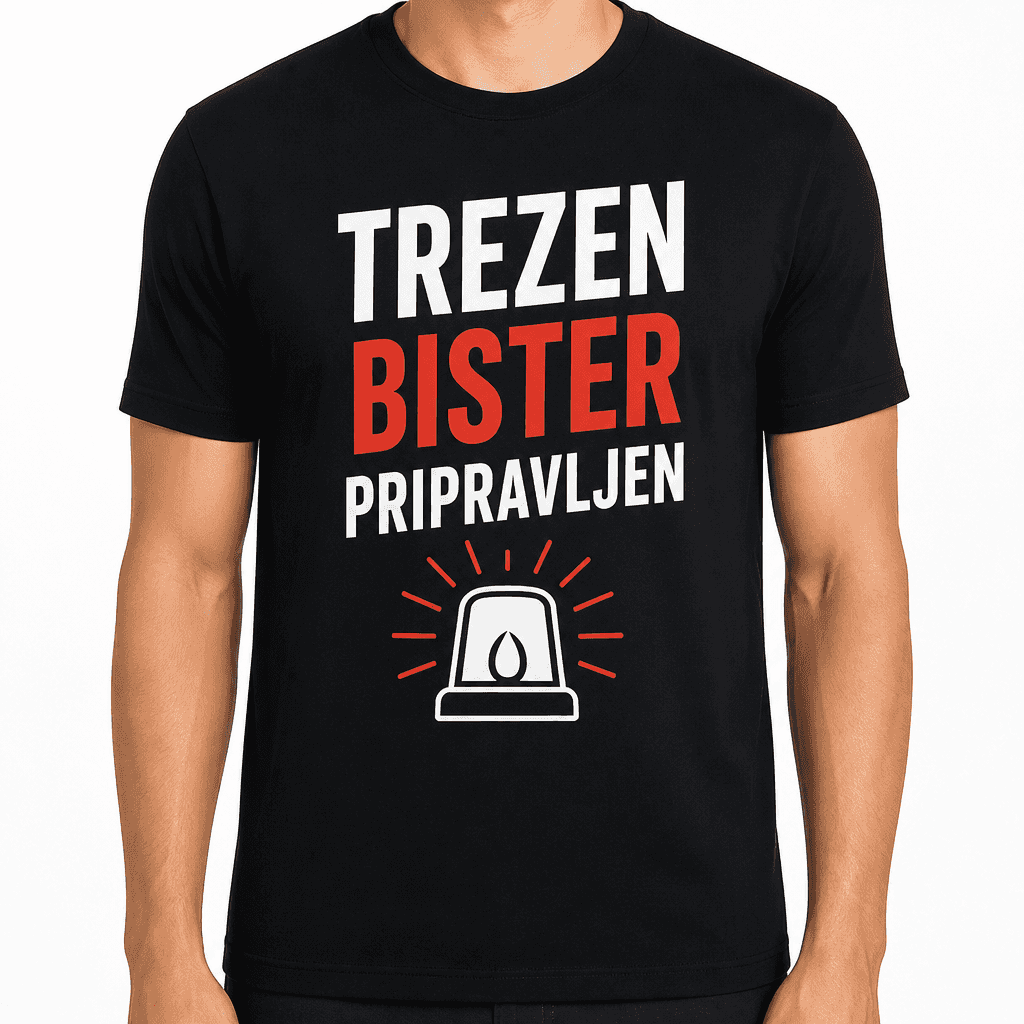 Majica za gasilca – Trezen bister pripravljen
