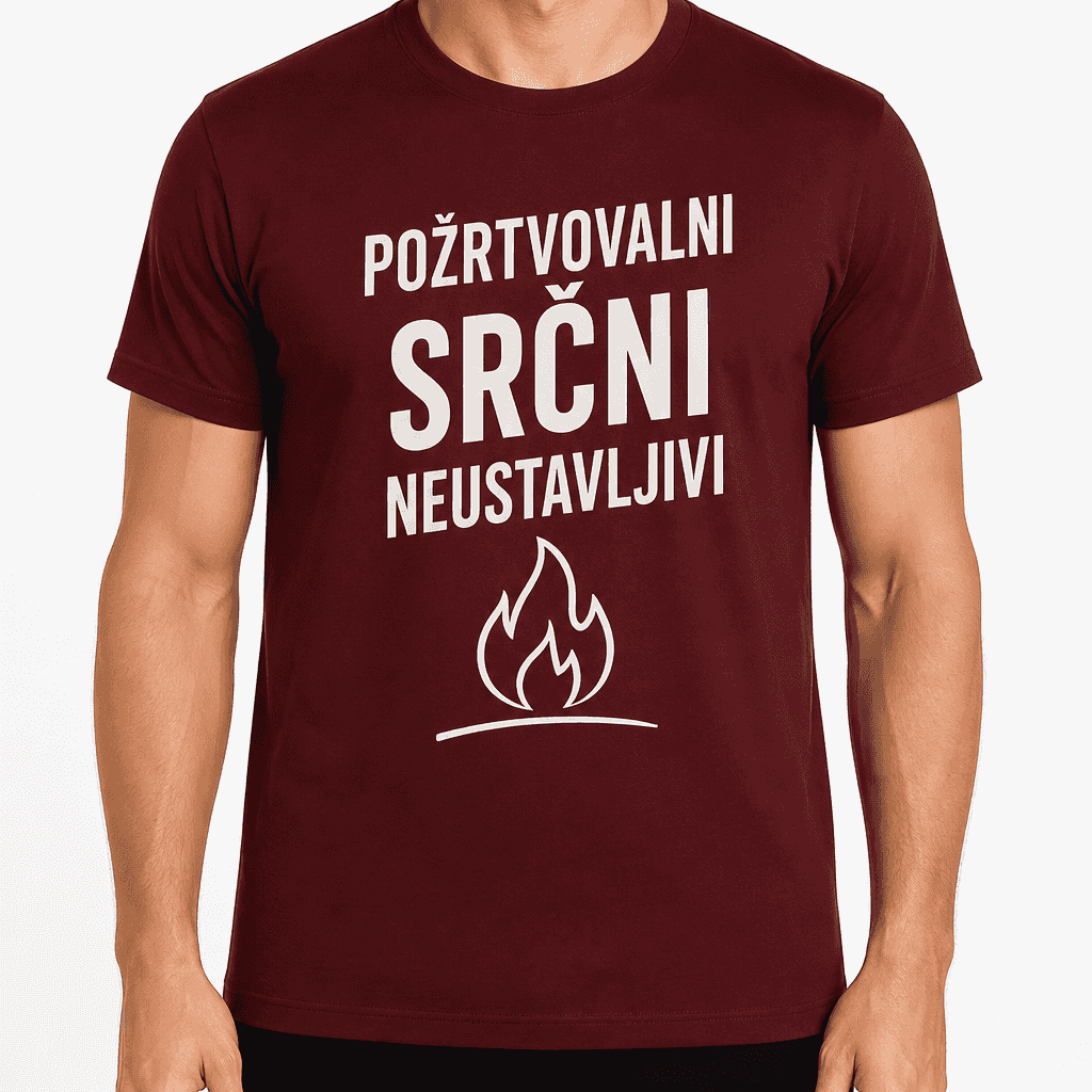 Majica za gasilca – Požrtvovalni srčni neustavljivi