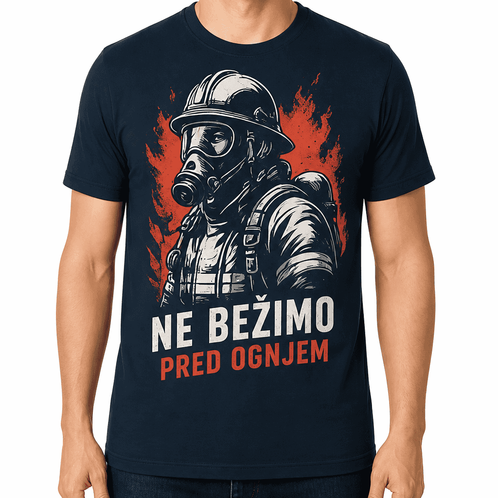 Majica za gasilca – Ne bežimo pred ognjem