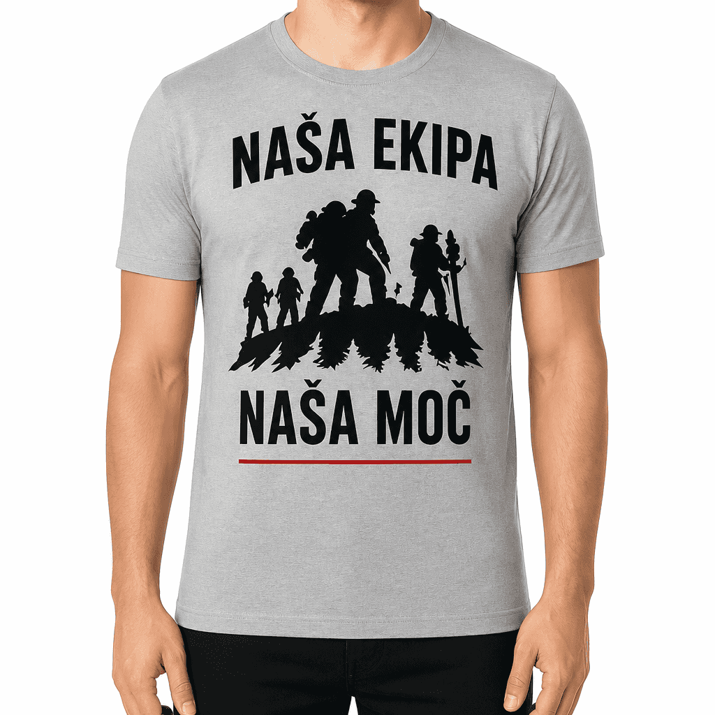 Majica za gasilca – Naša ekipa naša moč