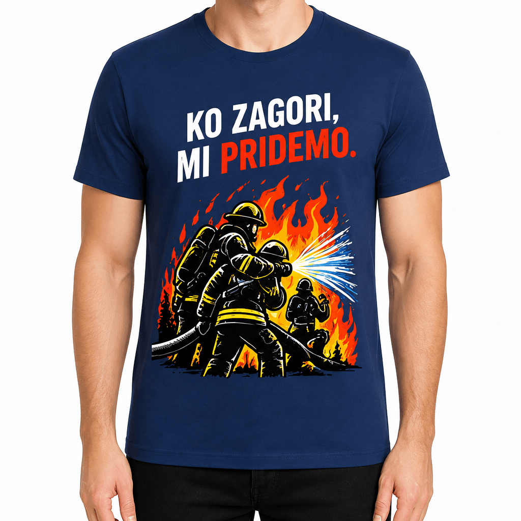 Majica za gasilca – Ko zagori, mi pridemo.
