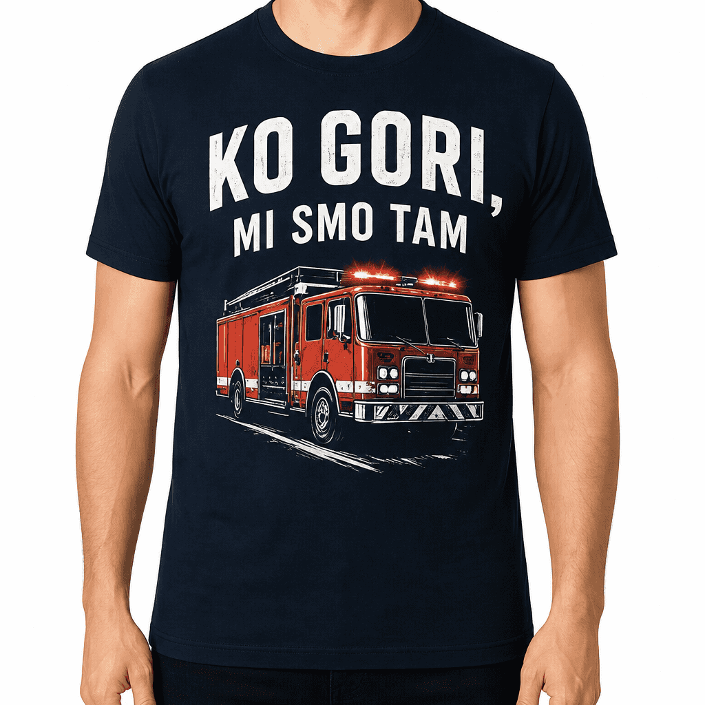 Majica za gasilca – Ko gori, mi smo tam