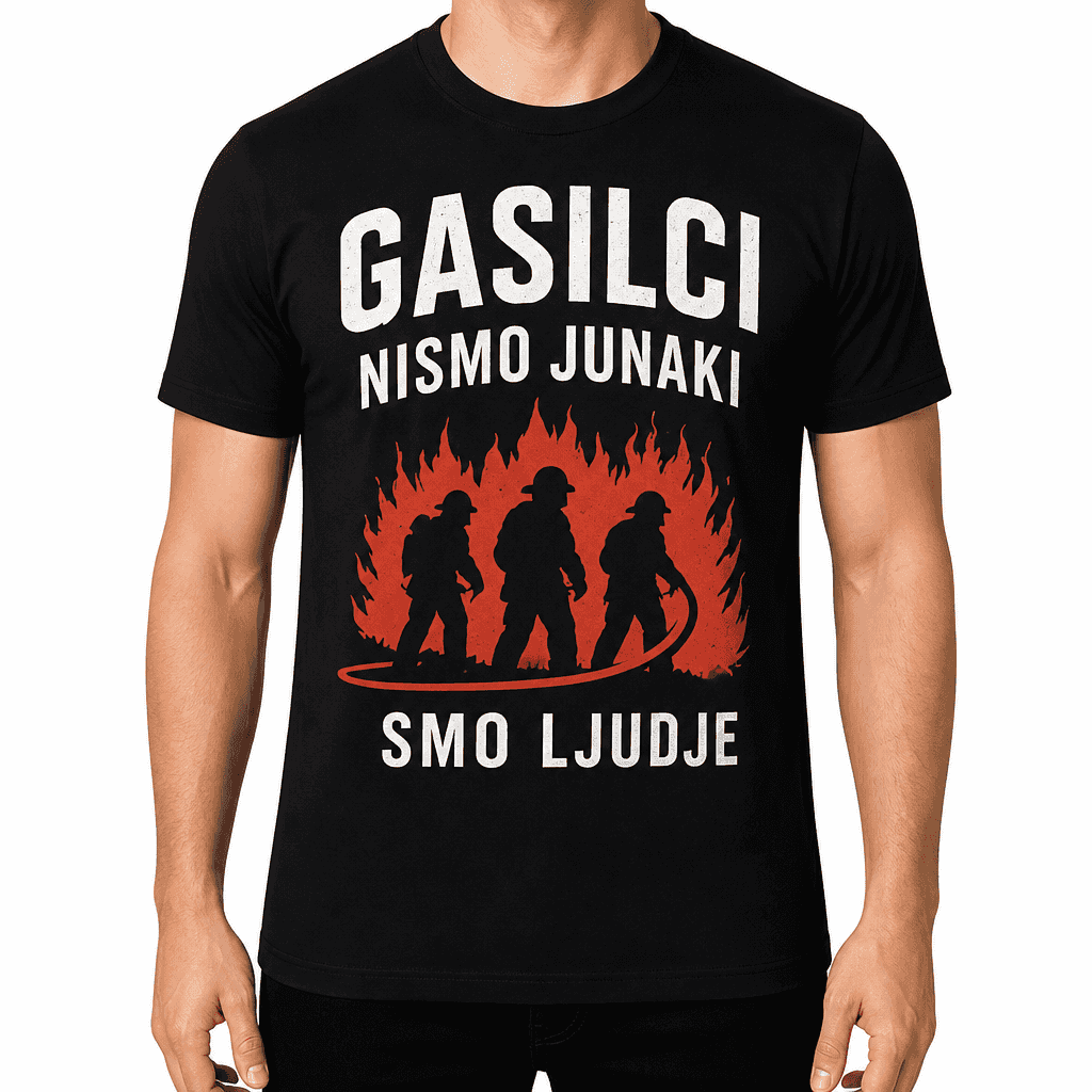 Majica za gasilca – Gasilci nismo junaki smo ljudje