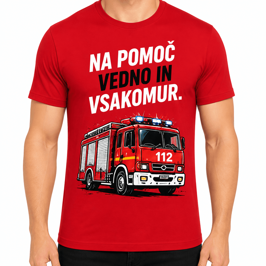 Majica za gasilca – Na pomoč vedno in vsakomur.