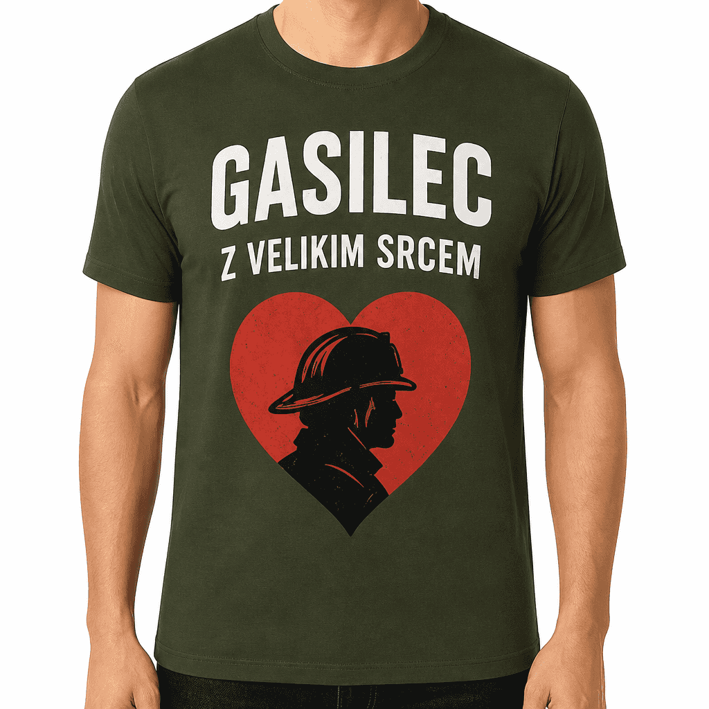 Majica za gasilca – Gasilec z velikim srcem