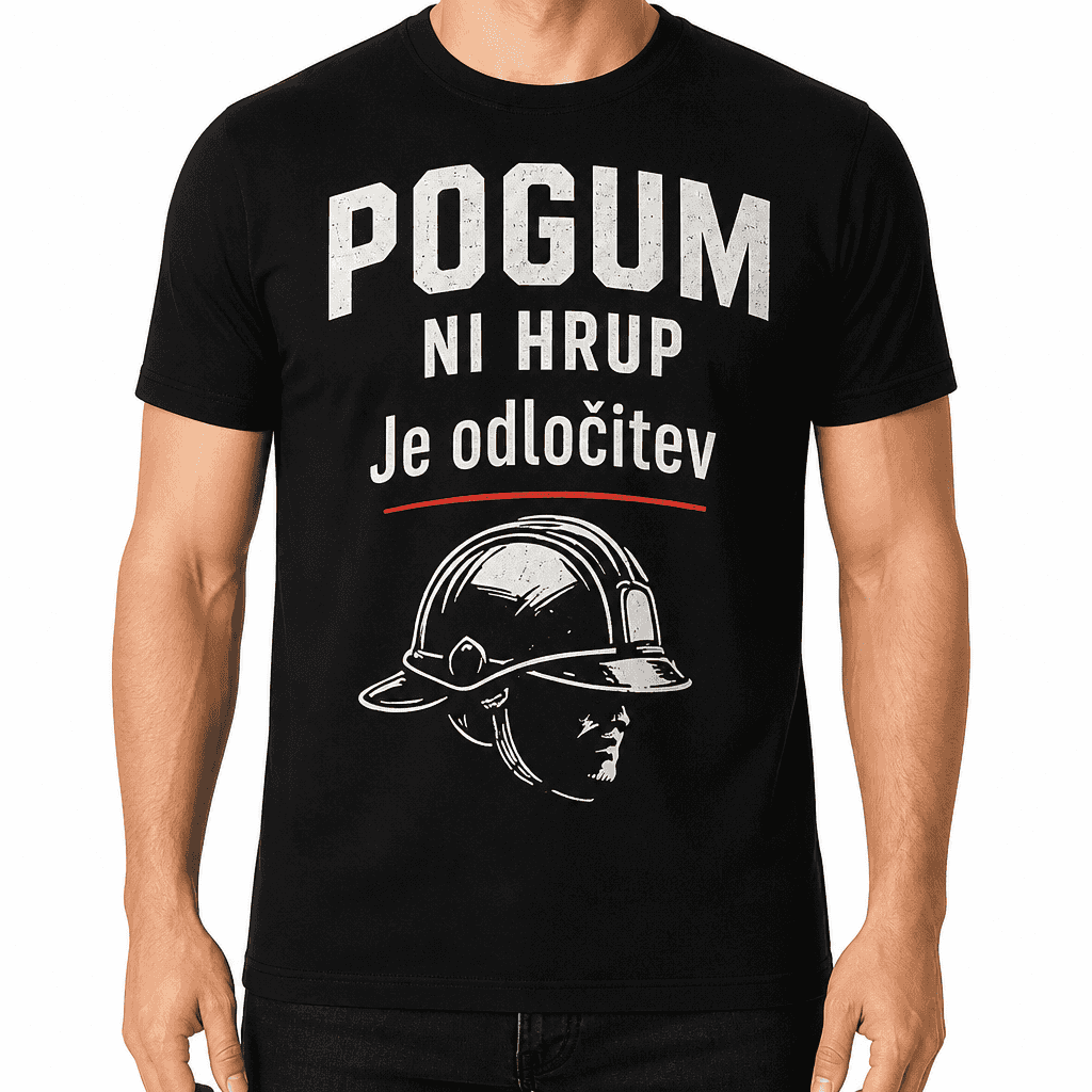 Majica za gasilca – POGUM NI HRUP Je odločitev