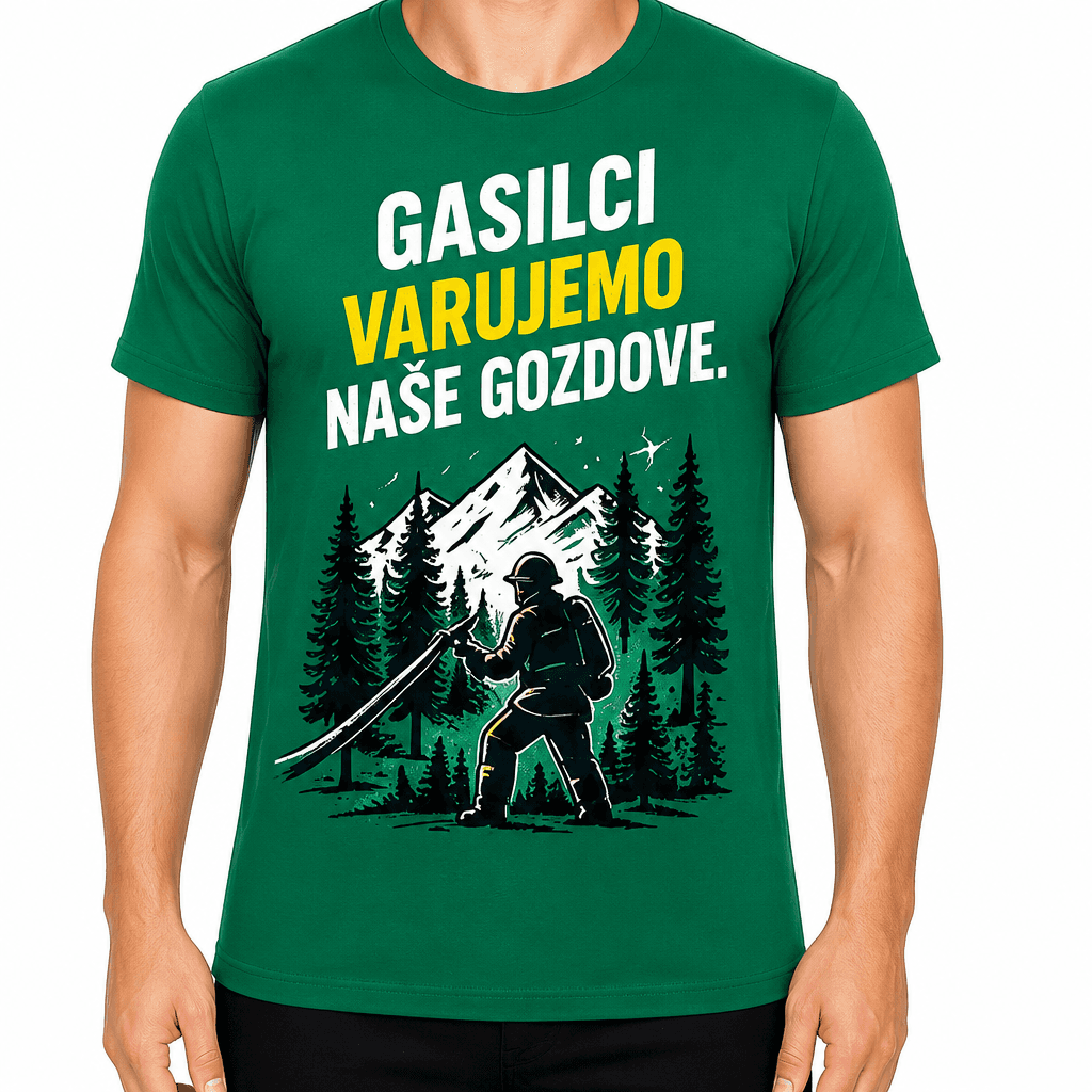 Majica za gasilca – Gasilci varujemo naše gozdove.