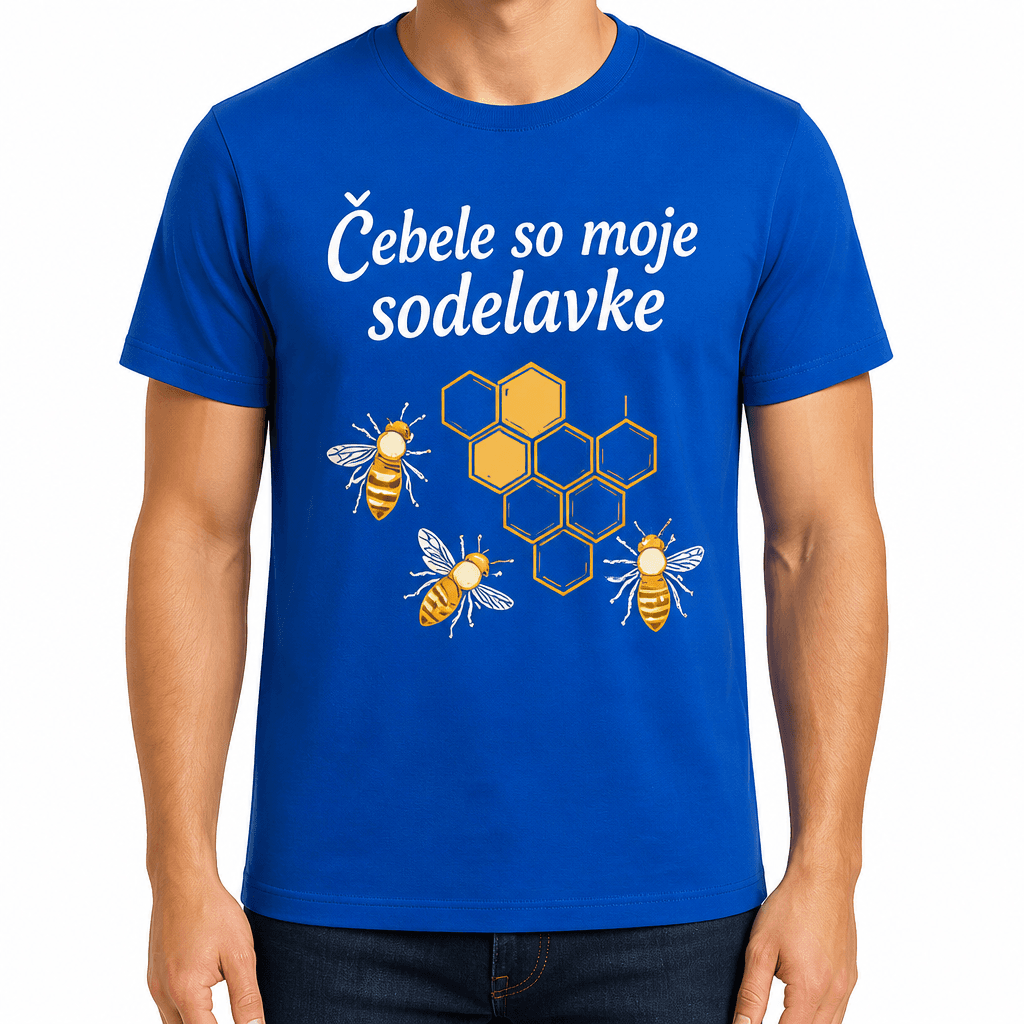 Majica za čebelarja – Čebele so moje sodelavke