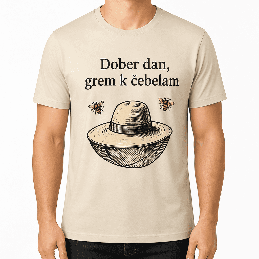 Majica za čebelarja – Dober dan, grem k čebelam