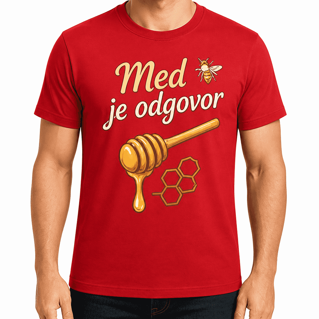 Majica za čebelarja – Med je odgovor