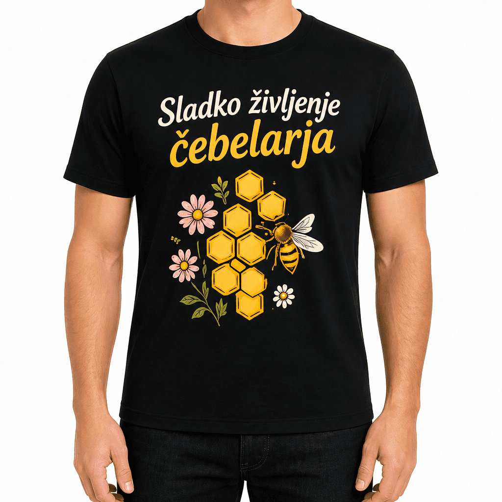 Majica za čebelarja – Sladko življenje čebelarja