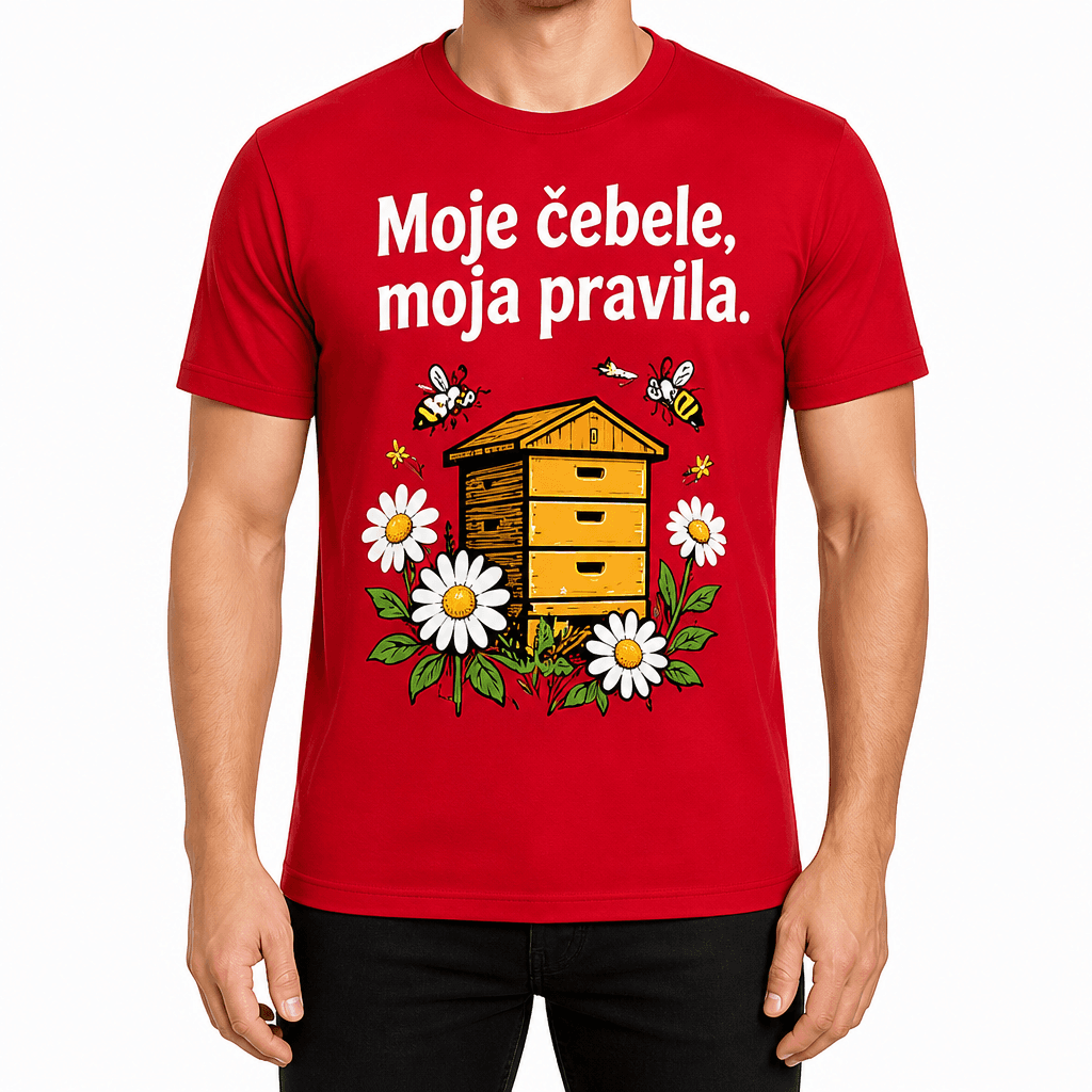 Majica za čebelarja – Moje čebele, moja pravila.