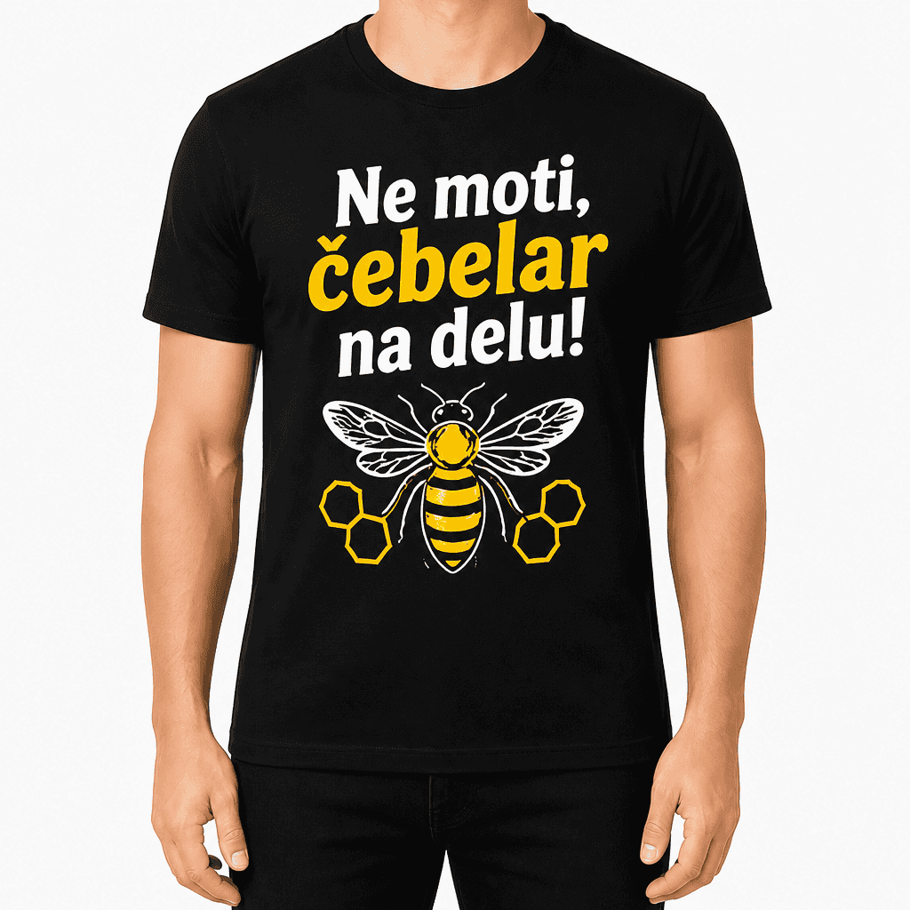Majica za čebelarja – Ne moti, čebelar na delu!