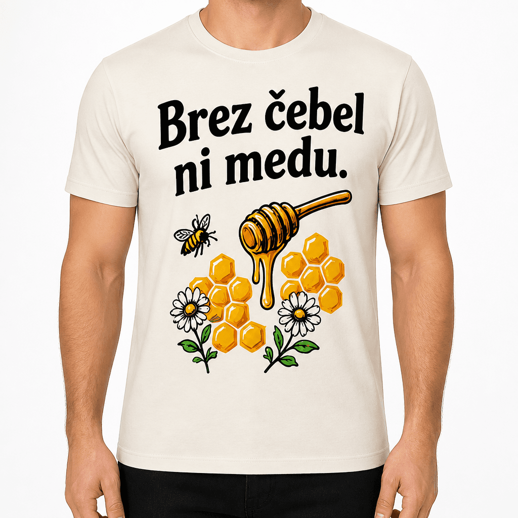 Majica za čebelarja – Brez čebel ni medu.