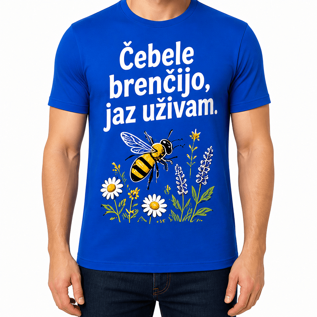 Majica za čebelarja – Čebele brenčijo, jaz uživam.