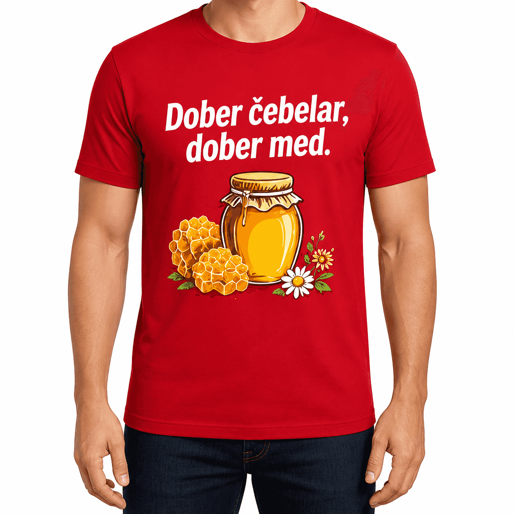 Majica za čebelarja – Dober čebelar, dober med.