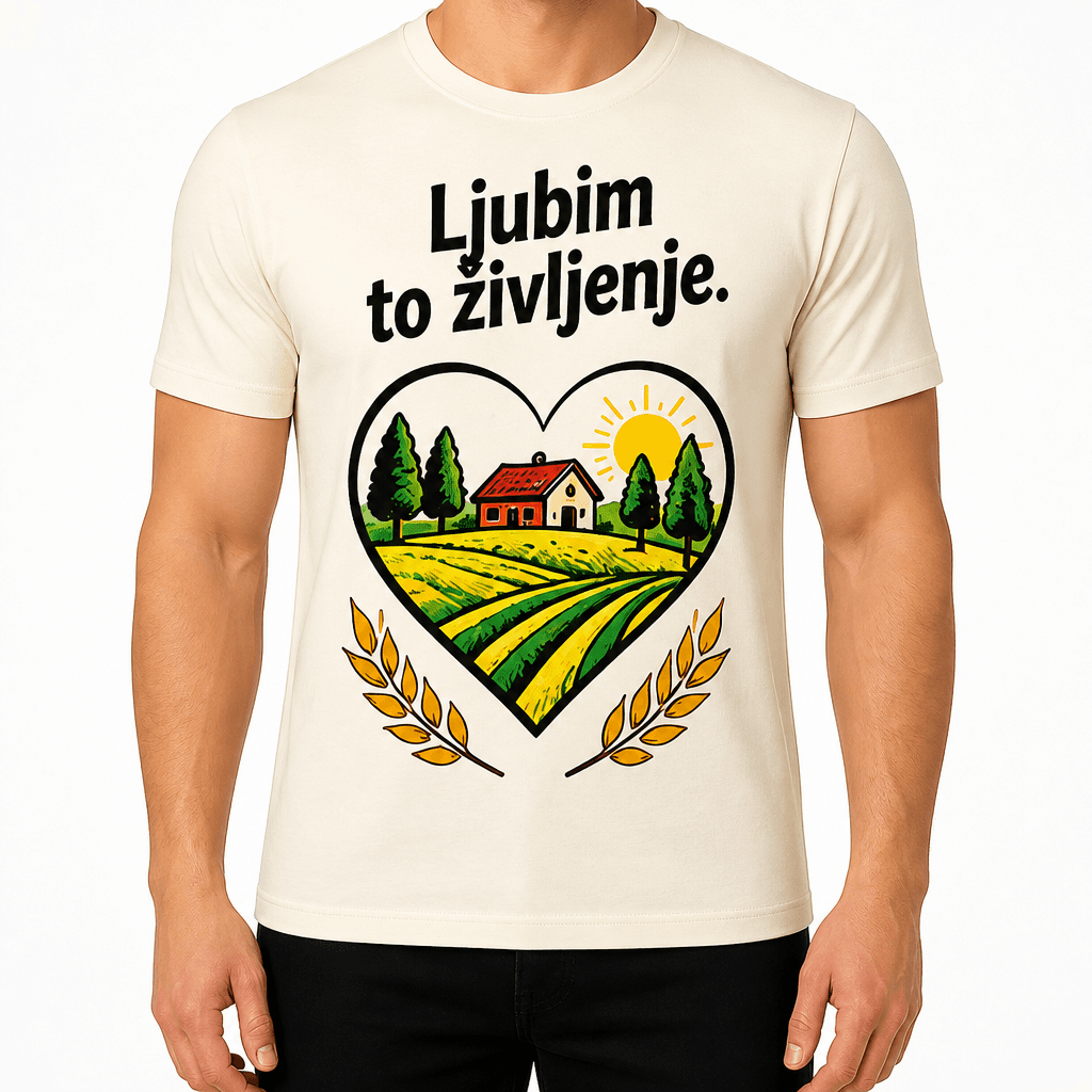 Majica za kmeta – Ljubim to življenje.