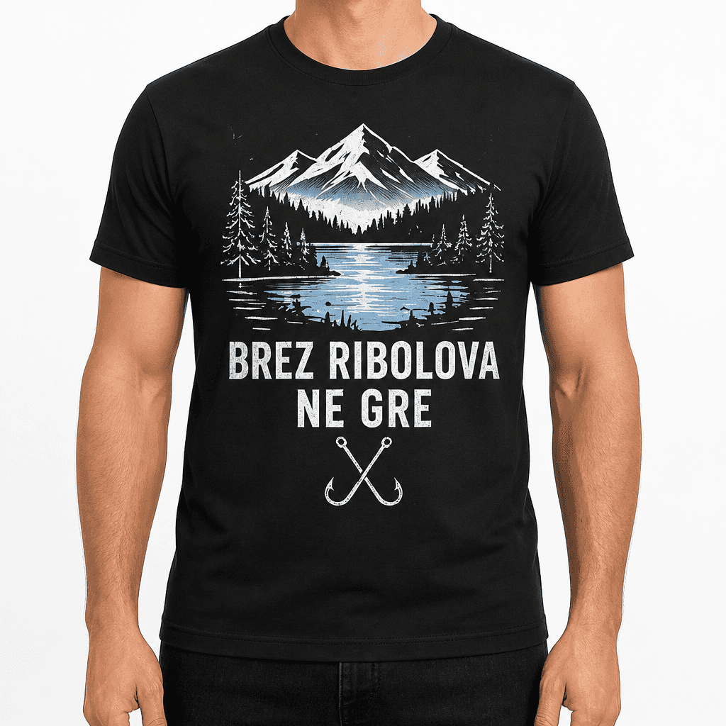 Majica za ribiča – BREZ RIBOLOVA NE GRE