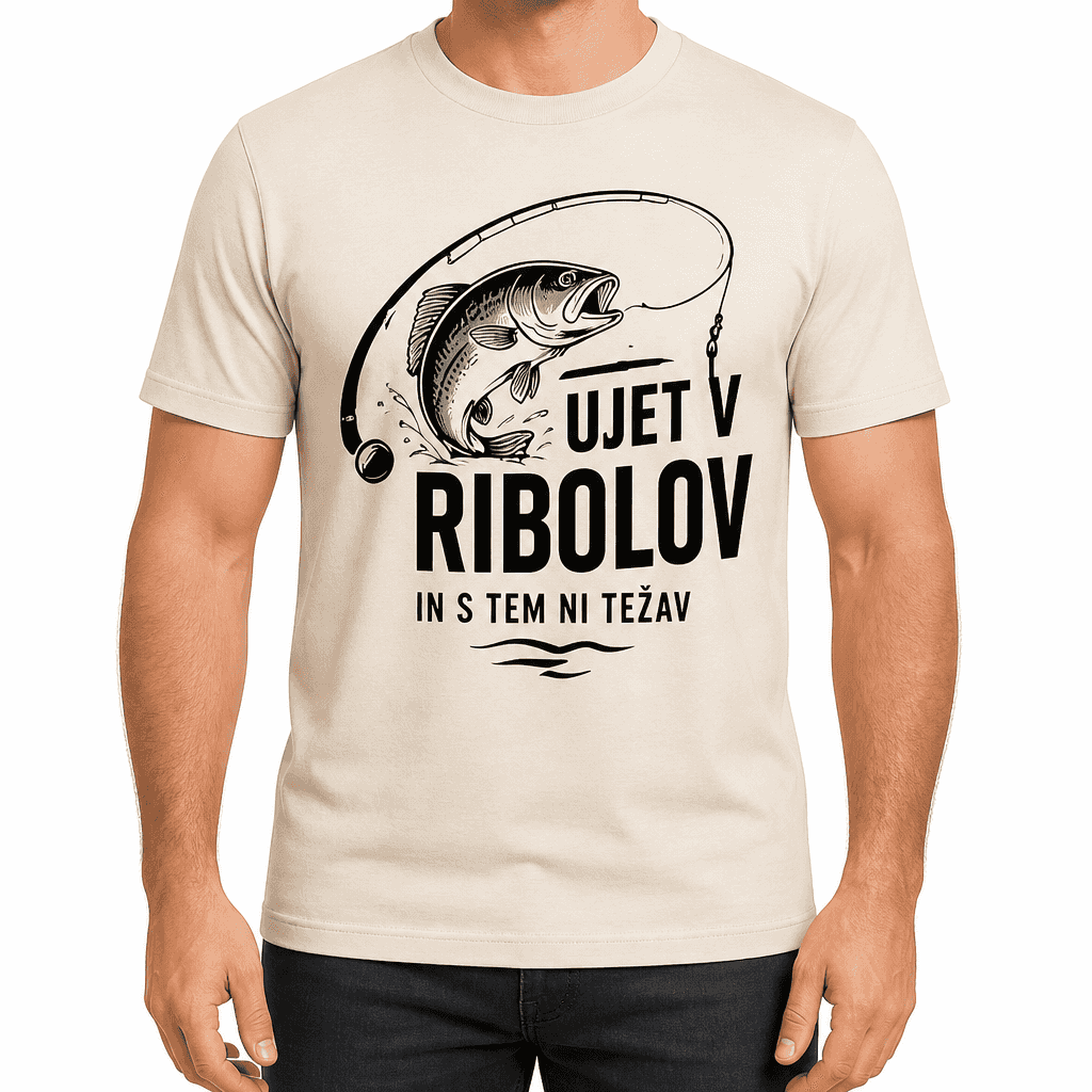 Majica za ribiča – UJET V RIBOLOV