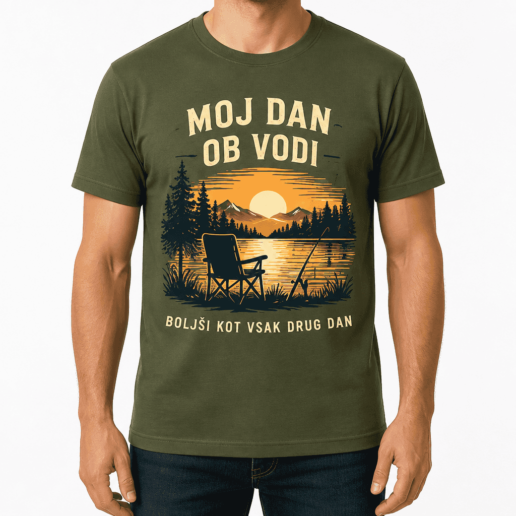 Majica za ribiča – MOJ DAN OB VODI