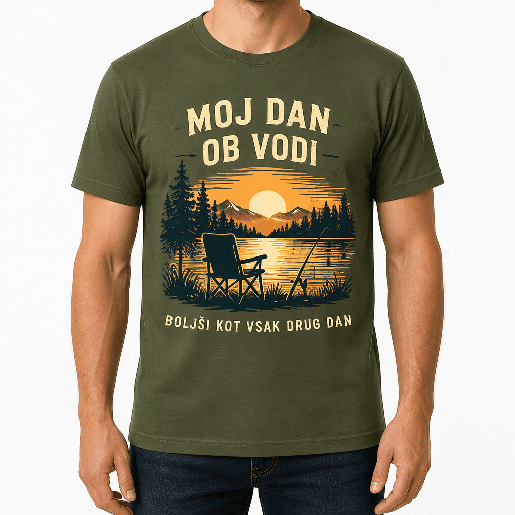 Majica za ribiča – MOJ DAN OB VODI