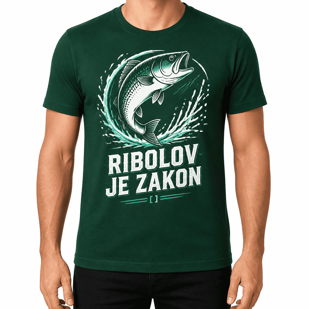 Majica za ribiča – RIBOLOV JE ZAKON