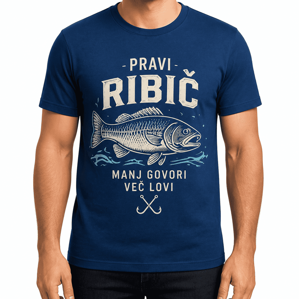Majica za ribiča – PRAVI RIBIČ