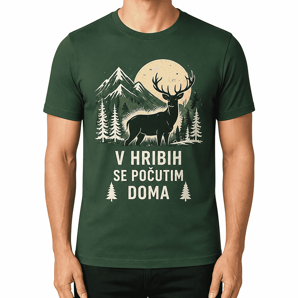 Majica za lovca – V HRIBIH SE POČUTIM DOMA