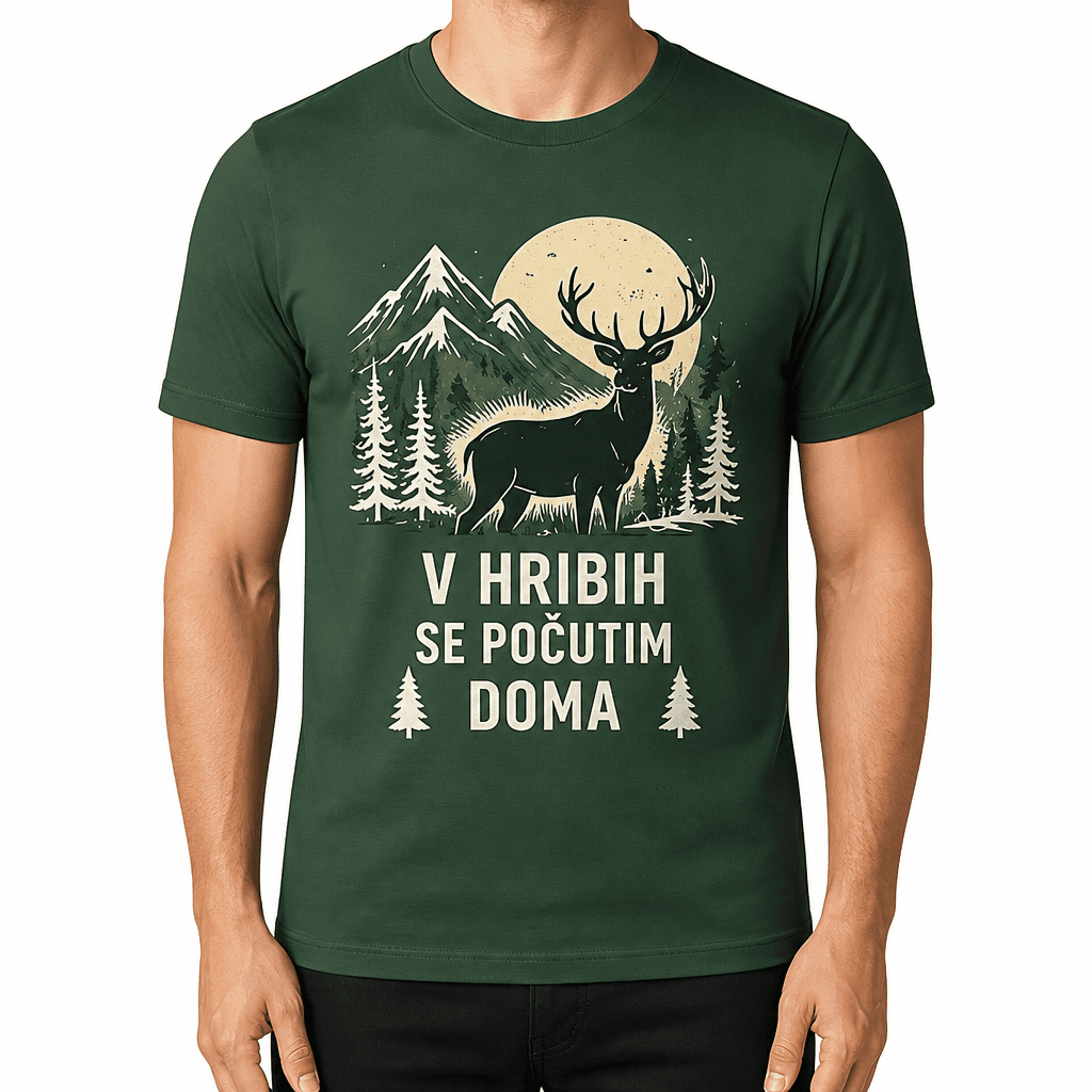 Majica za lovca – V HRIBIH SE POČUTIM DOMA