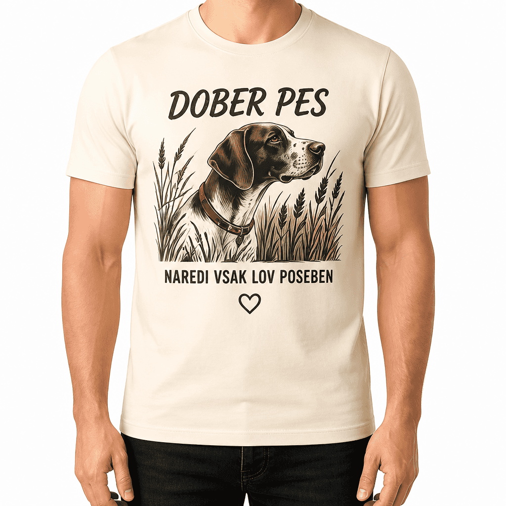 Majica za lovca – DOBER PES NAREDI VSAK LOV POSEBEN