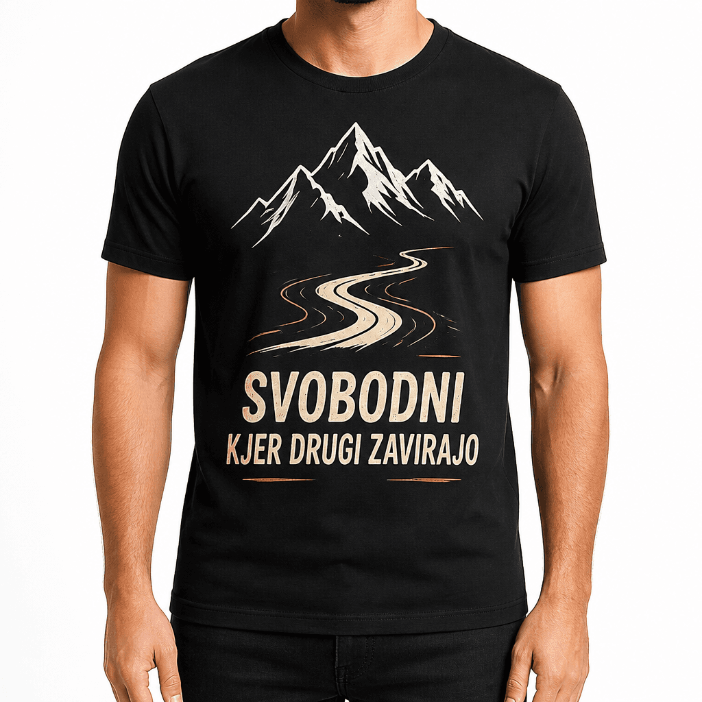 Majica za motorista – SVOBODNI KJER DRUGI ZAVIRAJO